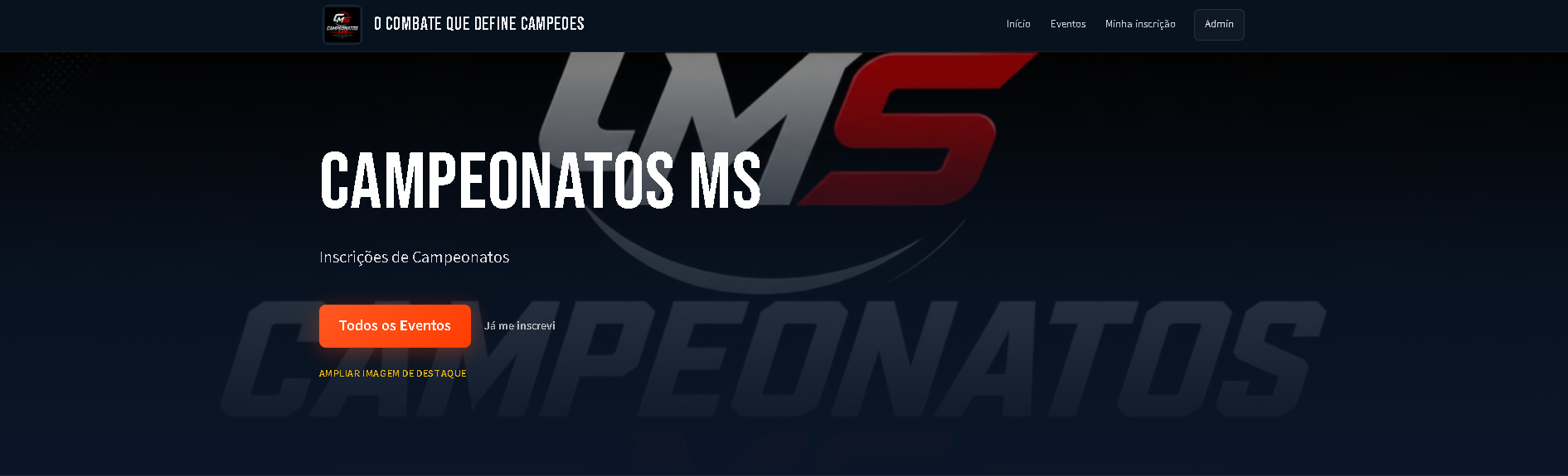 SaaS para Campeonatos de Lutas