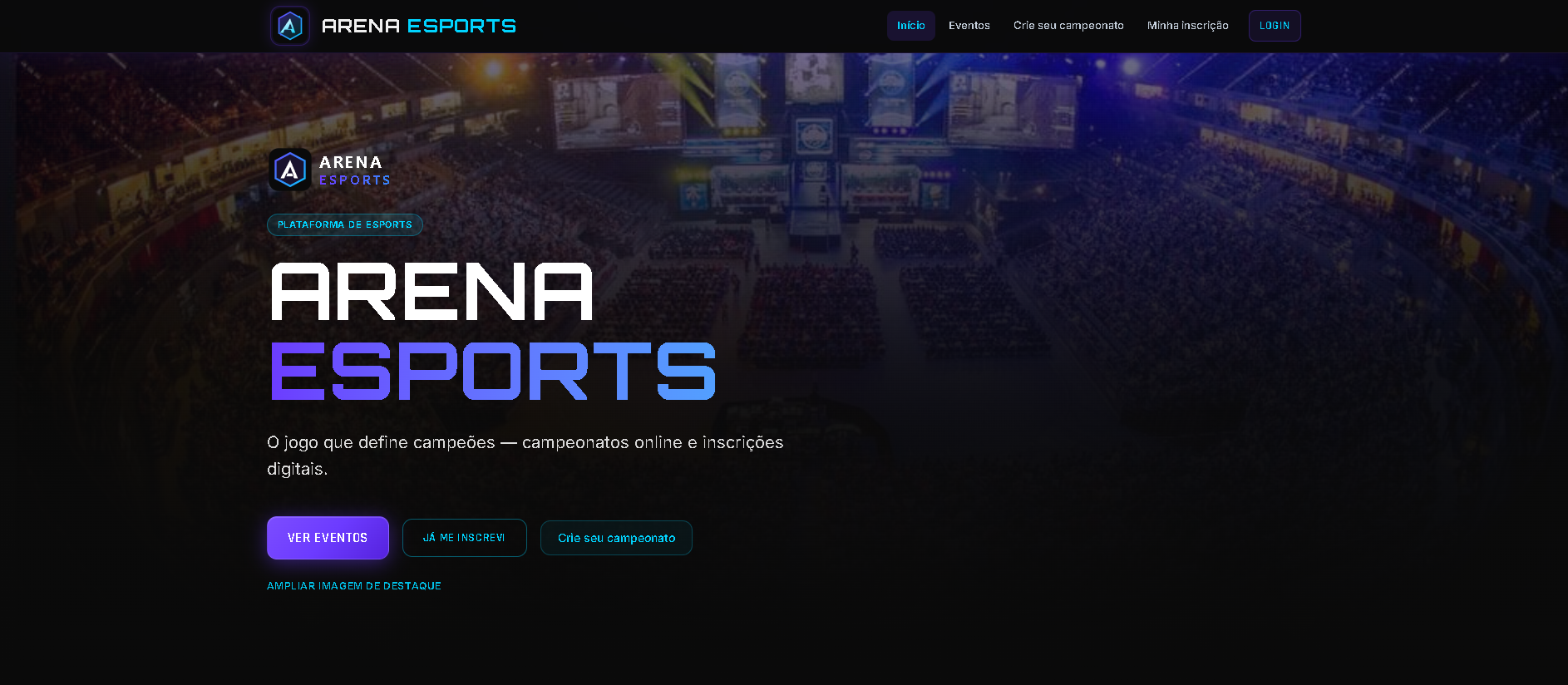 SaaS para Campeonatos de Games